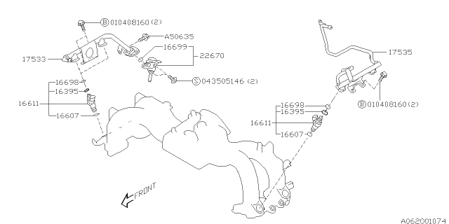 1999 Subaru Impreza Fuel Injector Diagram 2