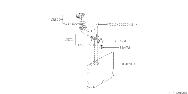 1994 Subaru Impreza Oil Filler Duct Diagram