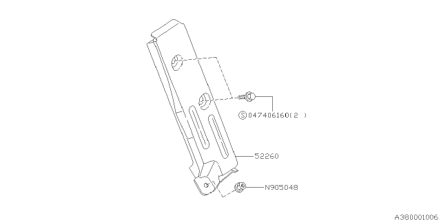 1996 Subaru Impreza Foot Rest Diagram