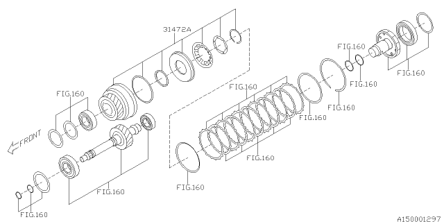 2015 Subaru WRX Automatic Transmission Assembly Diagram 3