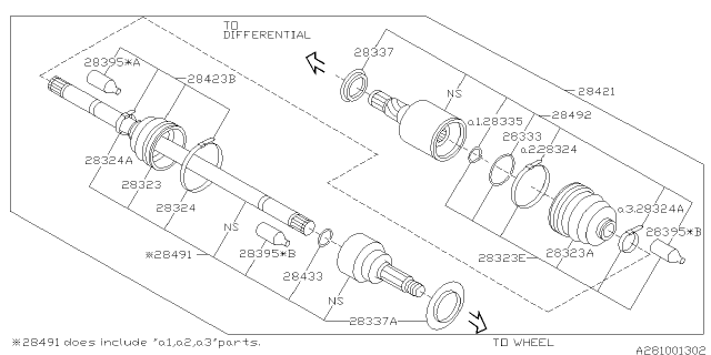 2016 Subaru WRX Rear Axle Diagram 2