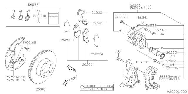 2015 Subaru WRX Front Brake Diagram 2