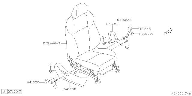 2019 Subaru WRX Front Seat Diagram 9