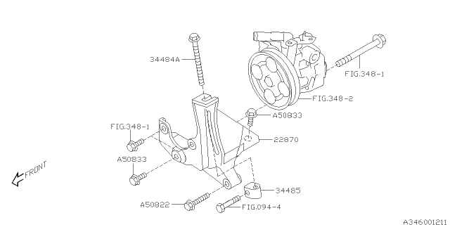 2015 Subaru WRX Power Steering System Diagram 1