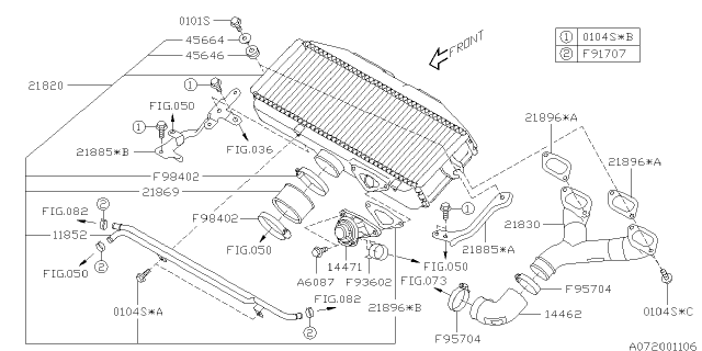 2016 Subaru WRX Inter Cooler Diagram 1