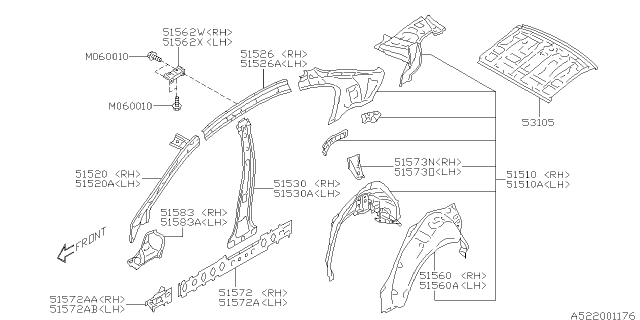 2017 Subaru WRX STI Side Panel Diagram 2