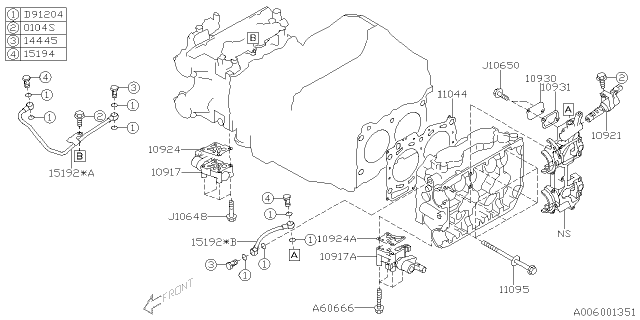 2015 Subaru WRX Cylinder Head Diagram 3