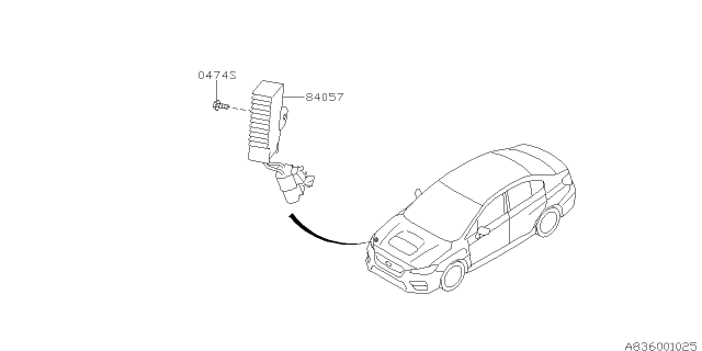 2015 Subaru WRX STI Electrical Parts - Day Time Running Lamp Diagram