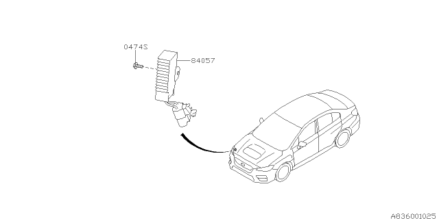 2017 Subaru WRX STI Electrical Parts - Day Time Running Lamp Diagram