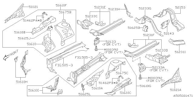 2020 Subaru WRX Body Panel Diagram 10