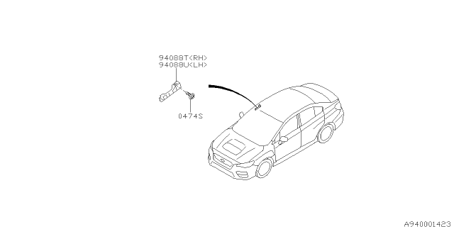2019 Subaru WRX Inner Trim Diagram 2