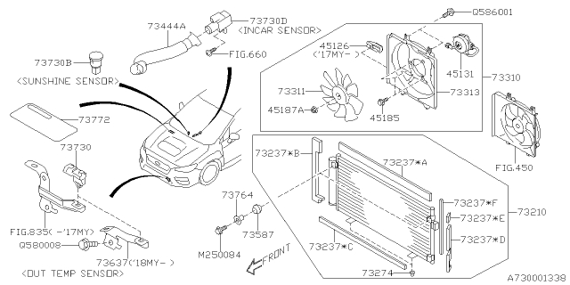 2015 Subaru WRX STI Air Conditioner System Diagram 1