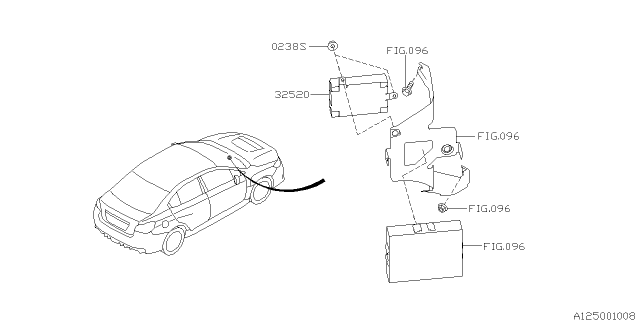 2015 Subaru WRX Unit Assembly-Differential Control Diagram for 32520AA331