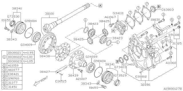 2015 Subaru WRX Differential - Transmission Diagram 3