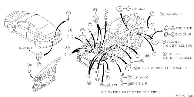 2017 Subaru WRX STI Plug Diagram 3