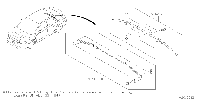 2020 Subaru WRX STI Rear Suspension Diagram 2