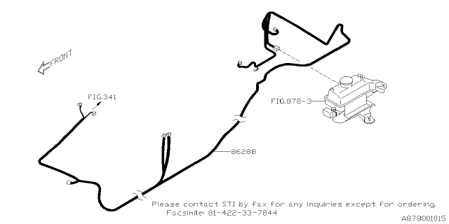 2019 Subaru WRX Harness Kit Diagram for ST84981VV030