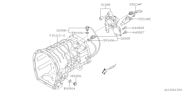 2018 Subaru WRX STI Manual Transmission Case Diagram 3