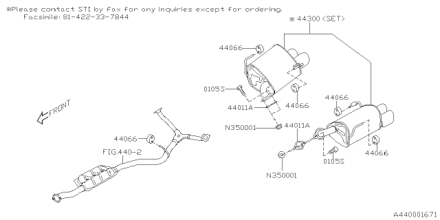 2019 Subaru WRX Exhaust Diagram 3