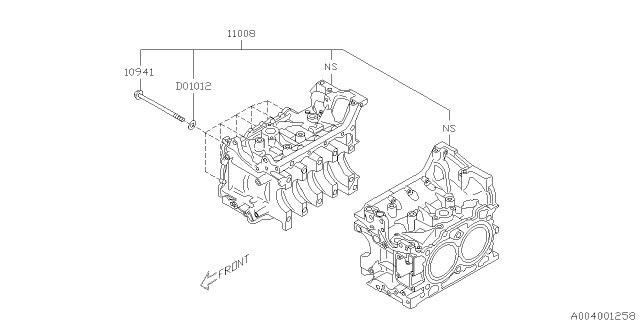 2020 Subaru WRX Cylinder Block Diagram 1