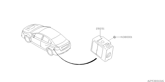2015 Subaru WRX STI Unit TPMS Assembly Diagram for 28201VA000