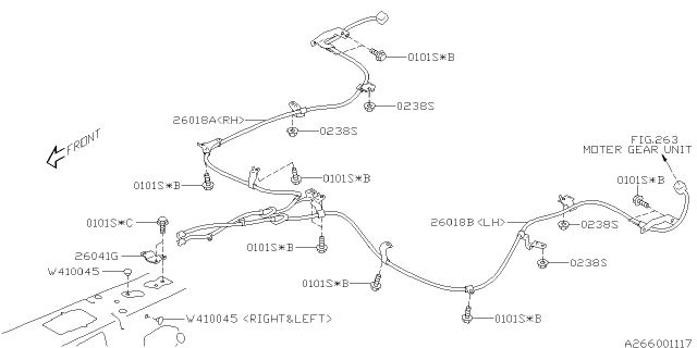 2019 Subaru WRX STI Bracket Connector Diagram for 26041VA010