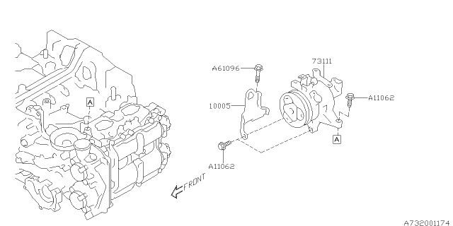 2019 Subaru WRX STI Compressor Diagram 1