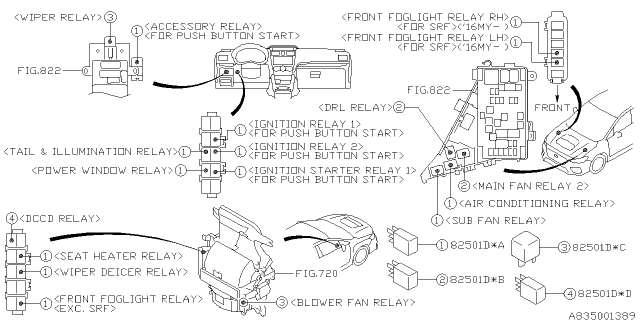 2016 Subaru WRX Electrical Parts - Body Diagram 4