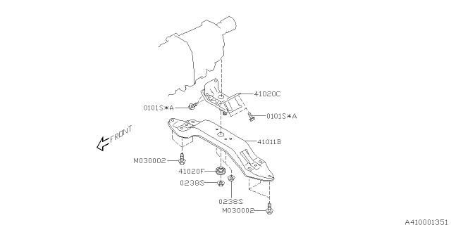 2020 Subaru WRX STI Engine Mounting Diagram 3