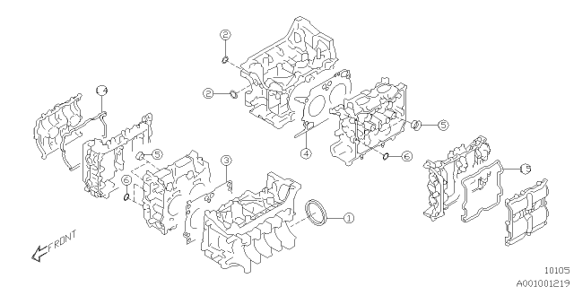 2015 Subaru WRX STI Engine Assembly Diagram 2