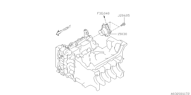 2018 Subaru WRX STI Pump Assembly SCAVENGE Diagram for 15030AA030