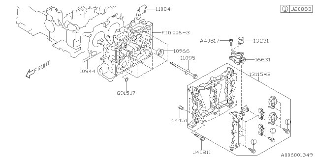 2015 Subaru WRX STI Cylinder Head Diagram 4