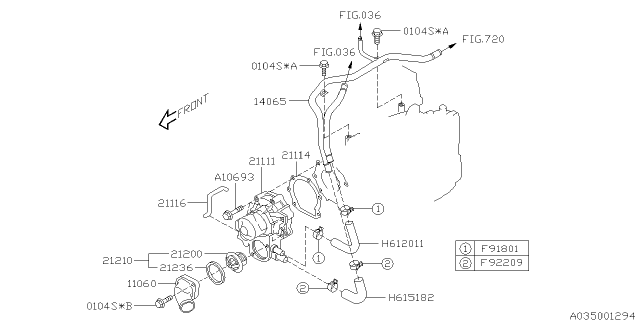 2020 Subaru WRX STI Water Pump Diagram 2