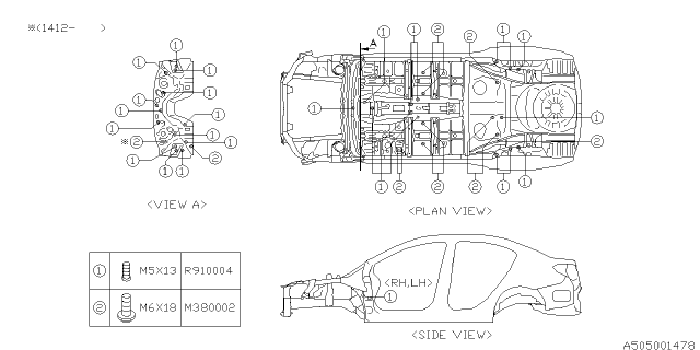 2015 Subaru WRX Body Panel Diagram 8