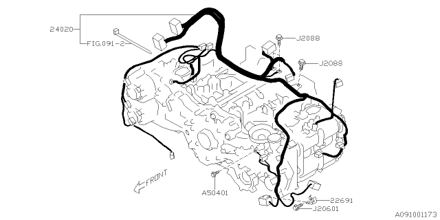 2015 Subaru WRX STI Engine Wiring Harness Diagram 3