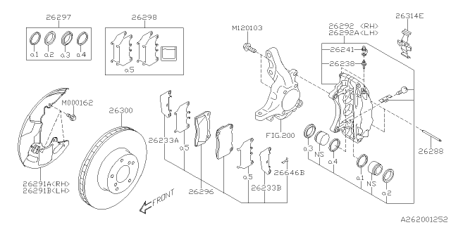 2015 Subaru WRX STI Front Brake Diagram 3