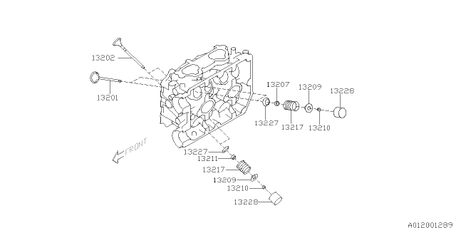2015 Subaru WRX STI Valve Mechanism Diagram 2