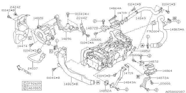 2017 Subaru WRX STI Intake Manifold Diagram 16