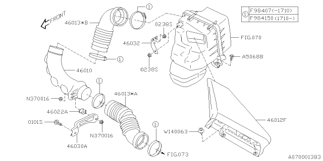 2019 Subaru WRX STI Air Cleaner & Element Diagram 8