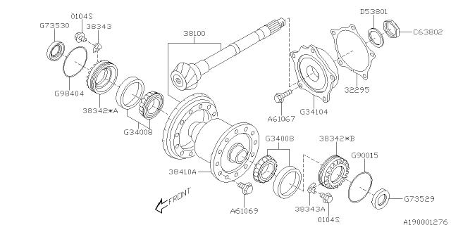 2018 Subaru WRX Differential - Transmission Diagram 2