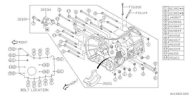 2016 Subaru WRX STI Manual Transmission Case Diagram 4