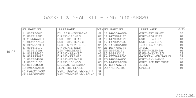 2019 Subaru WRX STI Engine Assembly Diagram 5