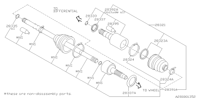 2015 Subaru WRX STI Front Axle Diagram 2