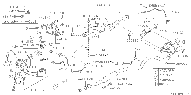 2013 Subaru Impreza STI Exhaust Diagram 4