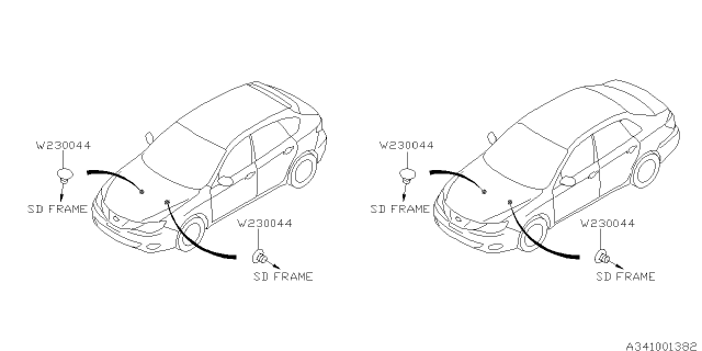 2014 Subaru Impreza STI Steering Column Diagram 1