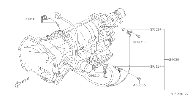 2011 Subaru Impreza STI Shift Control Diagram 2