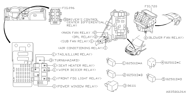 2011 Subaru Impreza Electrical Parts - Body Diagram 6