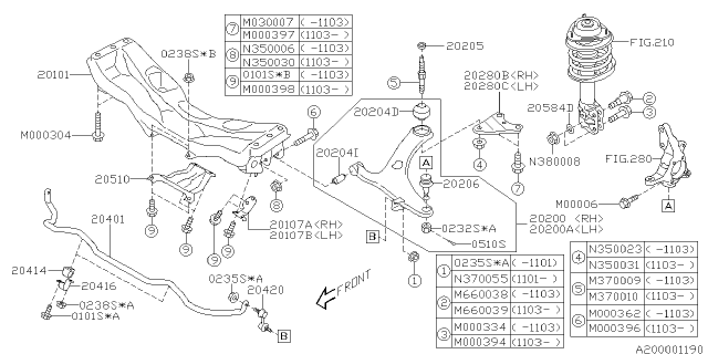 2010 Subaru Impreza Front Suspension Diagram 4