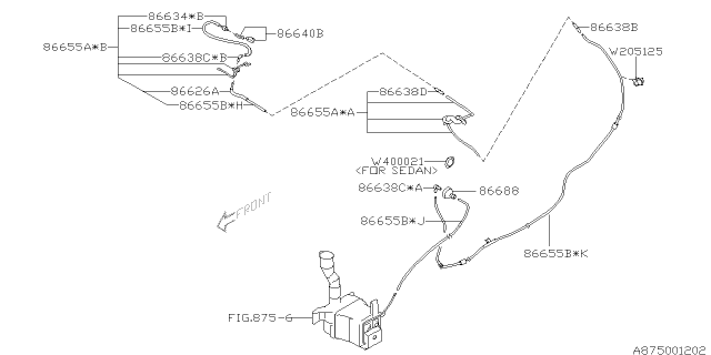 2012 Subaru Impreza STI Windshield Washer Diagram 3