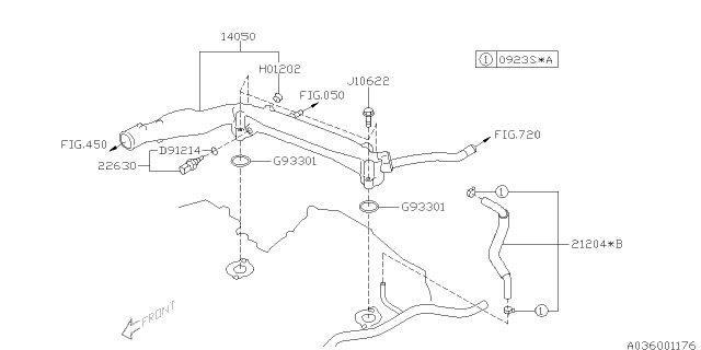 2009 Subaru Impreza STI Water Pipe Diagram 1